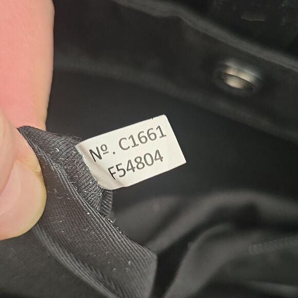 Coach Hamilton Black Leather Briefcase Padded Solid F54804 - Picture 12 of 16